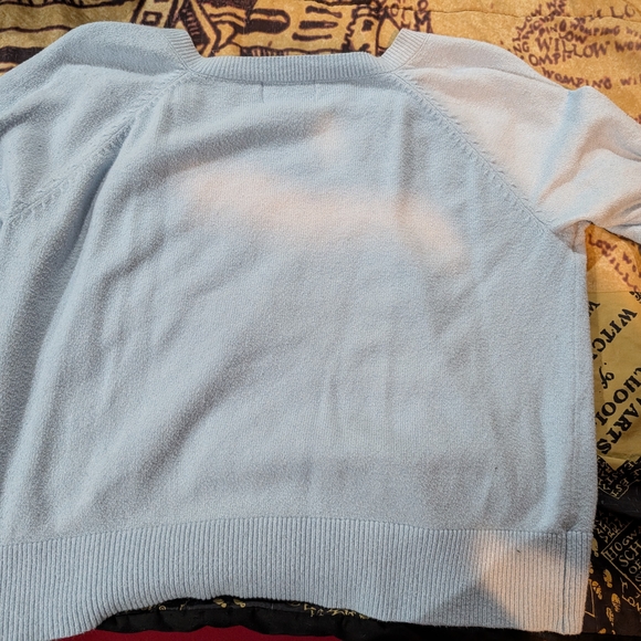 Old Navy Blue V-Neck Sweater Soft Knit - Picture 2 of 3